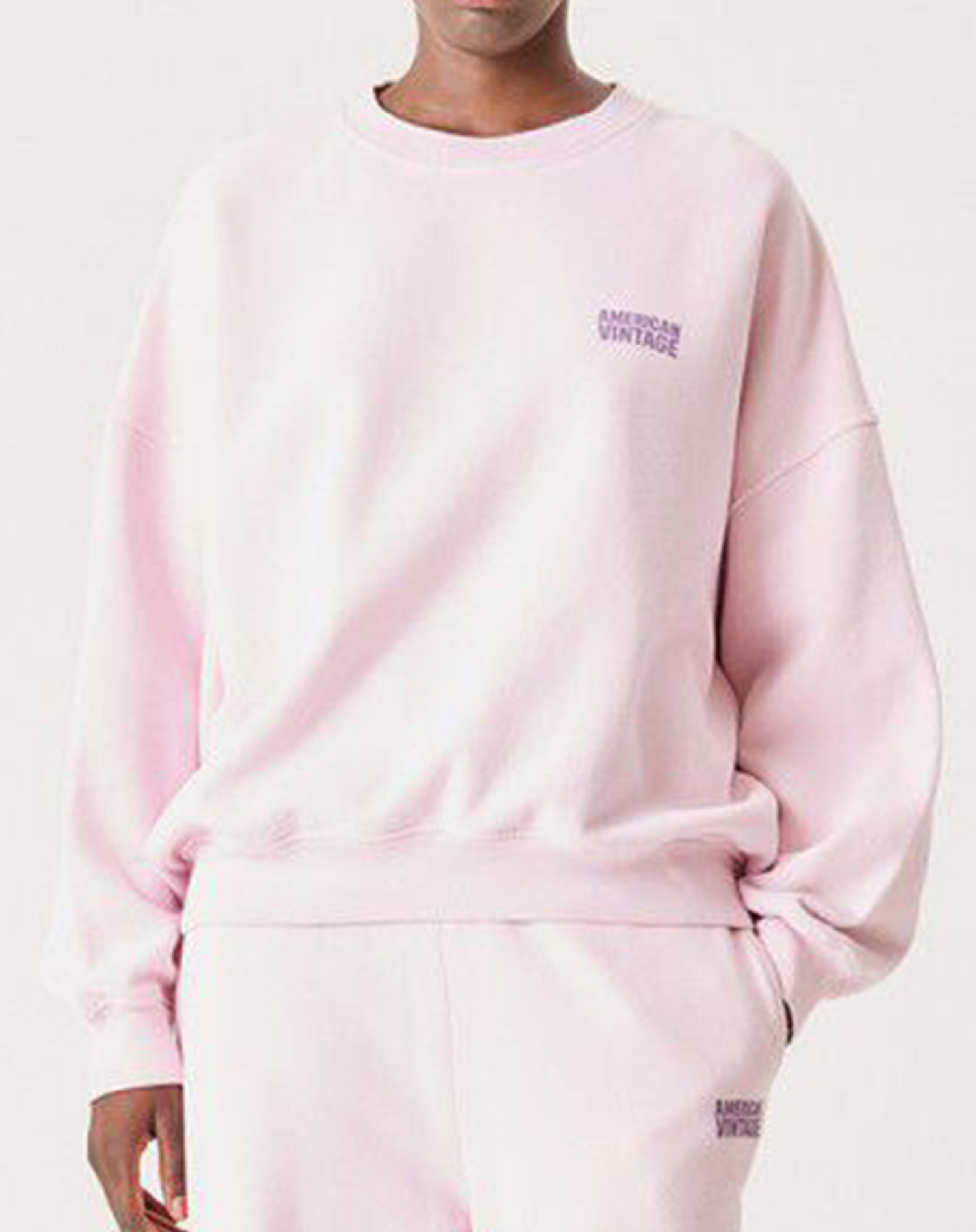 American Vintage - Plizzy Sweatshirt - Petal Vintage